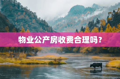 物业公产房收费合理吗？