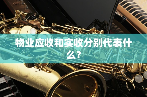 物业应收和实收分别代表什么？