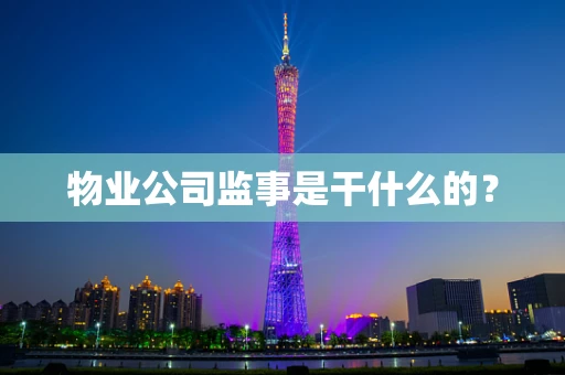 物业公司监事是干什么的？
