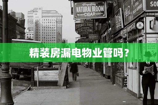 精装房漏电物业管吗？