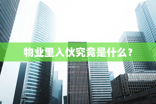 物业里入伙究竟是什么？