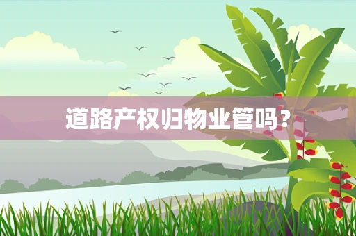 道路产权归物业管吗？