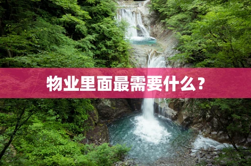 物业里面最需要什么？