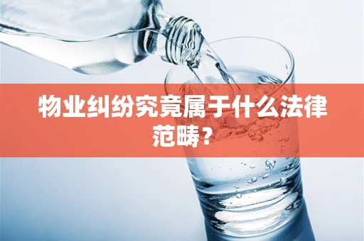 物业纠纷究竟属于什么法律范畴？