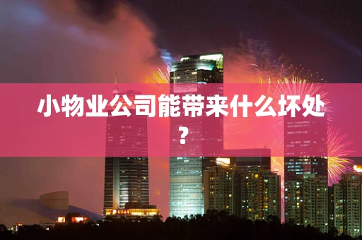 小物业公司能带来什么坏处？