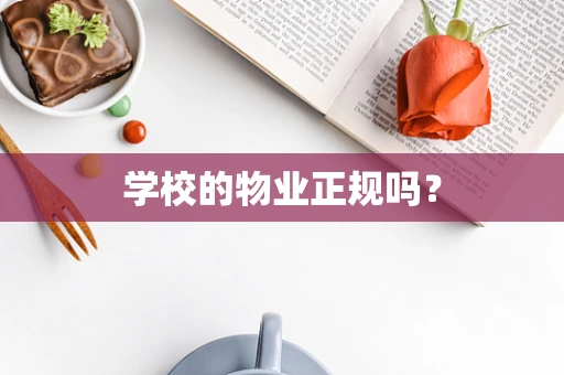 学校的物业正规吗？