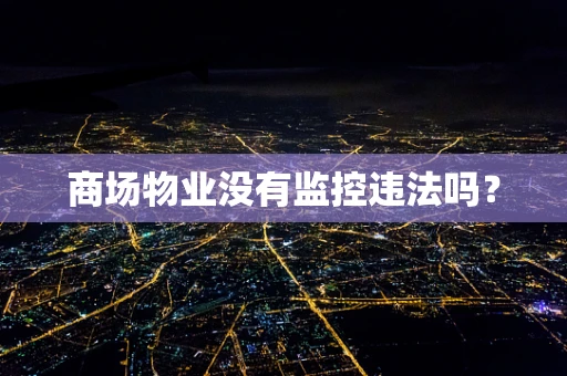 商场物业没有监控违法吗？