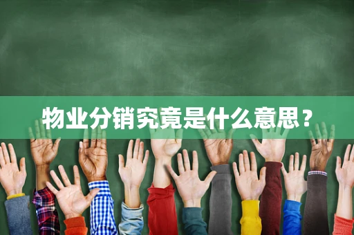 物业分销究竟是什么意思？