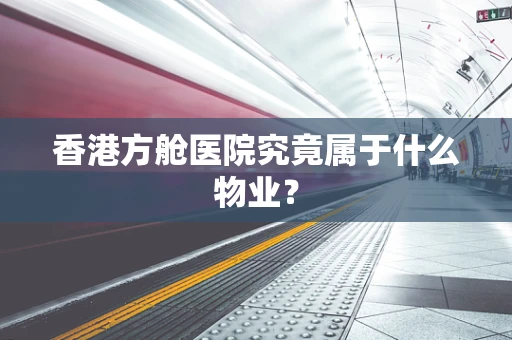 香港方舱医院究竟属于什么物业？