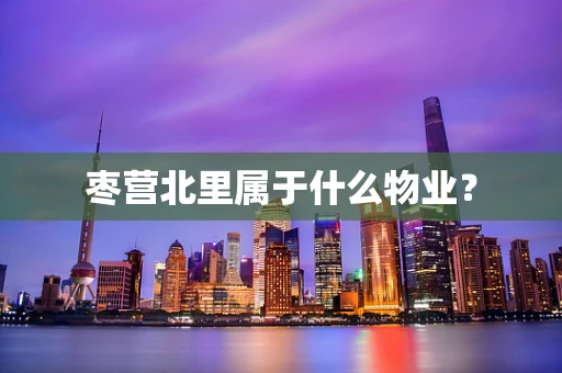 枣营北里属于什么物业？