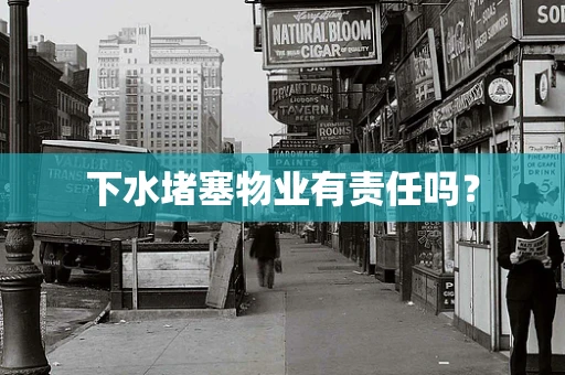 下水堵塞物业有责任吗？