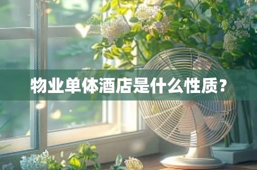 物业单体酒店是什么性质？