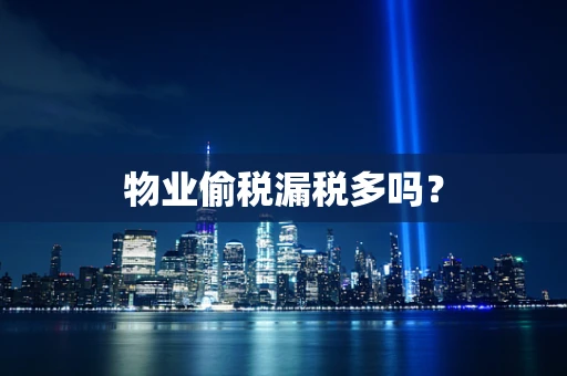 物业偷税漏税多吗？