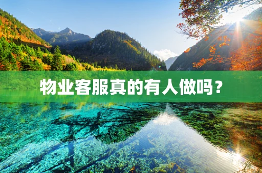 物业客服真的有人做吗？