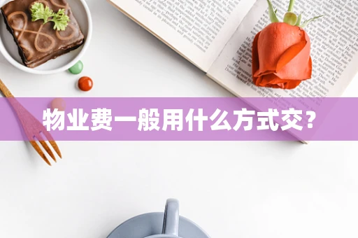 物业费一般用什么方式交？