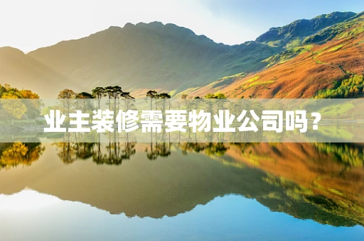 业主装修需要物业公司吗？