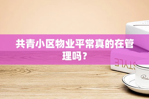 共青小区物业平常真的在管理吗？