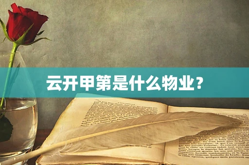 云开甲第是什么物业？