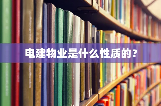 电建物业是什么性质的？