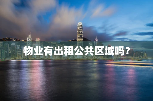 物业有出租公共区域吗？