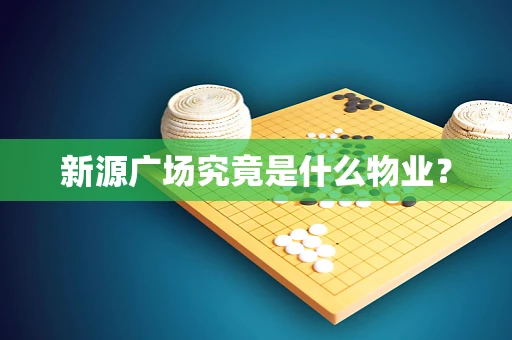 新源广场究竟是什么物业？
