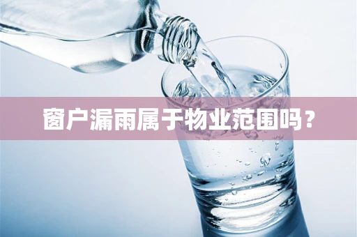 窗户漏雨属于物业范围吗？