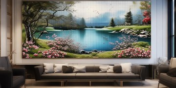 物业办公室该挂什么钻石画？